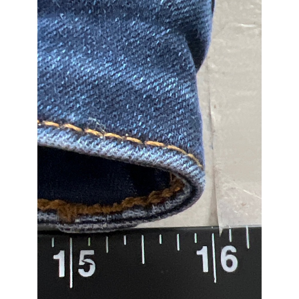 Kut from the Kloth Womens 10 Blue Skinny Jeans Step Hem Raw Edge Frayed - Picture 12 of 15